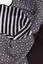 Men's Black-White Patterned Design Handkerchief - 3