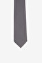 Men's Anthracite-Grey Patterned Tie - 2