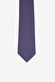 Men's Navy Blue Patternless Tie - 2