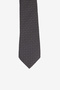 Men's Black-White Patterned Tie - 2
