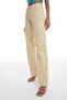 Pocket Detailed Cargo Trousers Beige - 4