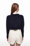 Crop Triko Kazak Lacivert - 5