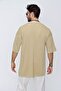 Men's Comfortable Fit Knitwear Kimono Tan 22sm211 - 5