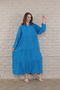 Women's long sleeve plus size woven dress - 6