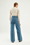 Wide Leg Jeans Blue - 5