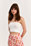 Basic Bustier Blouse Ecru - 4
