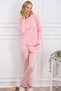 PİERRE CARDIM MODAL COTTON SOFT TEXTURED CYCLING COLLAR LONG SLEEVE WOMEN'S PAJAMAS SET - 3