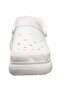 Unisex Classic Crush Clog Pants White Wedge Heeled Women's Slippers - 5