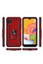 Case for Samsung Galaxy A01 Case Dual Layer Polycarbonate Protection and Magnetic Holder Stand Ring - 3
