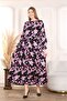 Women's Long Sleeve Woven Summer Dress - 3