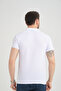 Men's White Polo Collar Cotton Short Sleeve Waffle T-shirt - 3
