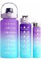 Tritan material camping sport fitnes motive 2,000 ML -750 ML-300 ML 3-piece set water flask 1 piece - 6