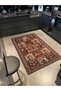 Checkered Coffee Colored Geometric Modern Woven Base and Decorative Carpet Miravip107 - 4