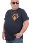 Men's Large Size T-Shirt - Crew Neck, Cobra 24127 NAVY - 3
