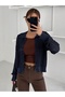 سترة نسائية محبوكة بأزرار شبكية من Dier Moda 9003