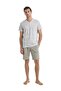 Men's Short Sleeve Shorts Milk Coffee Pajamas Set C1T7N4O04 - 2