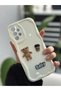 Samsung Galaxy A23 Compatible Cream Baby Design Silicone Case with Toy - 3