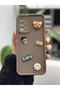 Samsung Galaxy A13 Compatible Chocolate Baby Design Silicone Case with Toy - 2