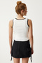 Embroidered Detailed Strappy Knitted Blouse White Lhf0003 - 6