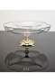 DIVIDED SERVICE PLATE WITH CAST FOOT GOLD DETAIL & PRESENTATION & COFFEE PLATE & FRAME 30CM - 2