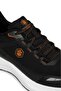 WILLY 4FX BLACK ORANGE COMFORT CASUAL ANATOMICAL SNEAKERS - 8