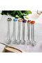 Luxury 6-Piece Glass Heart Figured Teaspoon Set - 3
