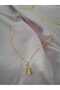 Woman's Tiny Stone Heart Necklace - 3