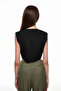 Button Detailed Vest Jacket Black - 5