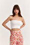 Basic Bustier Blouse Ecru