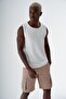Men's Casual Cut Cotton Cargo Shorts Dark Beige 24s297