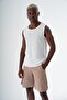 Men's Casual Cut Cotton Cargo Shorts Dark Beige 24s297 - 2