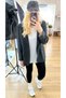 Gri rahat kalıp blazer ceket - 3