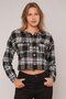 Gabria Plaid Crop Shirt