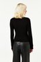 Women's Black and White 2-Piece Blouse with Finger Detail - 4