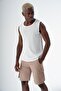 Men's Casual Cut Cotton Cargo Shorts Dark Beige 24s297 - 5
