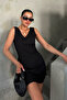 Women's V-Neck Comfortable Fit Summer Dress - 4