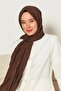 Warmth and Comfort: Always have your natural Bamboo kraft shawl in dark coffee tones with you! - 2