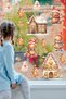 Christmas Gingerbread Men Merry New Year Town Decorative Glass Door Wall Sticker Set