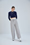 Contrast Belted Linen Blended Trousers - 6