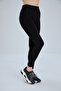 Black Daily Gathering Tights with Stitched Front Pocket Detail - 6