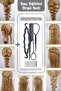 Hairdresser Training Mannequin + Table Apparatus + Hair Braid Set - Black - 5
