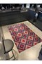 Pink Diamond Patterned Geometric Modern Decorative Carpet 4443 - 3