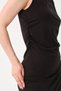 Women's Black Short Gather Detailed Sleeveless Dress - 8