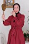 تنورة بالون بورجوندي - 4