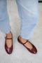 598 ANKLE STRAP COMFORTABLE HEEL WOMEN'S FLAT SHOES - 2