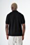 Men's Print Short Sleeve Regular Fit Knitwear Shirt Black 24s267 - 6