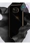 Luxury Silicone Case for Samsung Galaxy S20 Plus with Pearl White Edges Gold Detail - 4