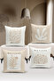 Art Series Double Sided Digital Printed 4-Piece Throw Pillow Case Set (Art Cover Set)