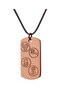 Pure Copper Necklace, 2.5mm Thick Pure Copper Necklace for Stress Anxiety, 4 Elements, Unisex
