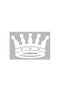 King's Crown Sticker White - King's Crown White Color Sticker 15x11 cm